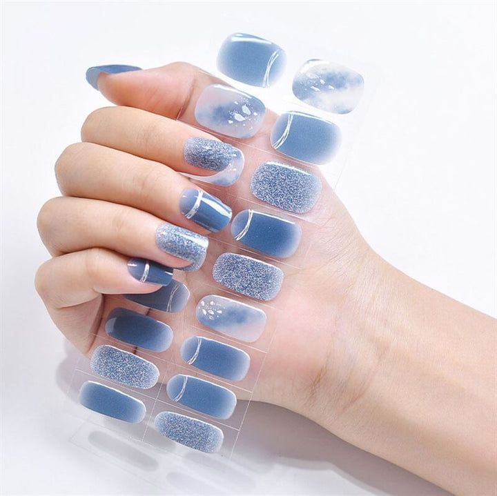 Halbgehärtete Gel-Nagelsticker / Selbstklebender Nagellack – Starry Ocean (JK – 262) – | Fashiongirl