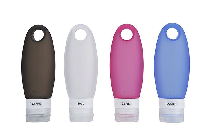 Silikon-Reiseflaschen – Set mit wiederverwendbaren Tuben (4 x 90 ml) – | Fashiongirl