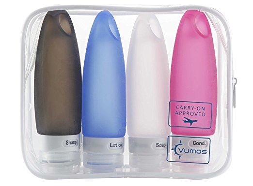 Silikon-Reiseflaschen – Set mit wiederverwendbaren Tuben (4 x 90 ml) – | Fashiongirl