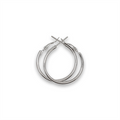 Silberne Creolen 40 mm – | Fashiongirl