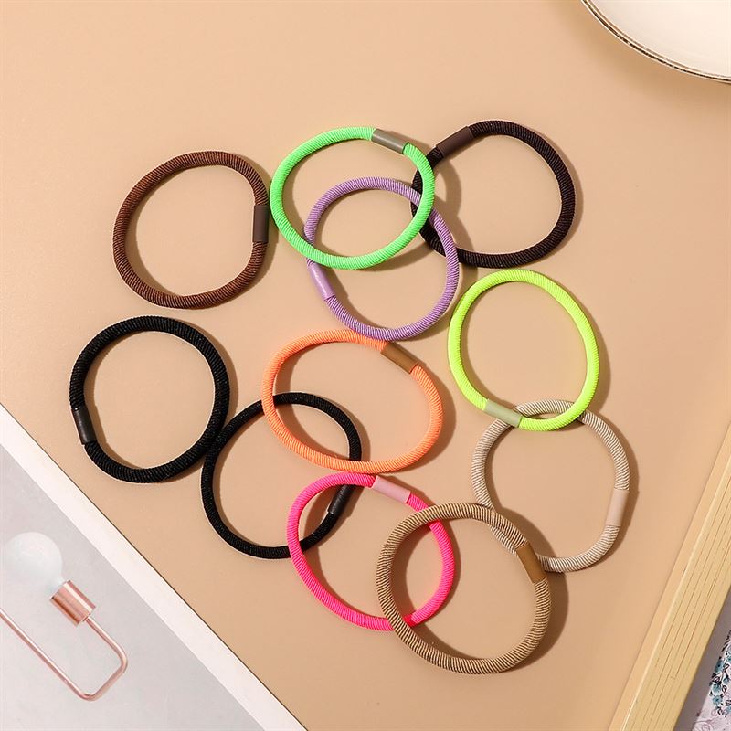 SOHO Amelie Hair elastics - Dark brown - Hair Accessories | Fashiongirl