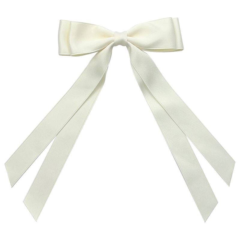 SOHO Anua Bow Hair Clip - White - Hair Accessories | Fashiongirl