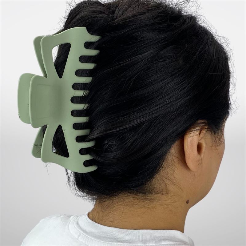 SOHO Astrid Hair Claw – Grün – Haaraccessoires