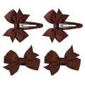 SOHO Ayla Bow Haarspangen – Braun – Haaraccessoires | Fashiongirl