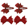 SOHO Ayla Bow Haarspangen – Kirschrot – Haaraccessoires | Fashiongirl