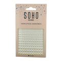 SOHO Perlen für Haare und Gesicht – 216 Stück – Weiß – | Fashiongirl