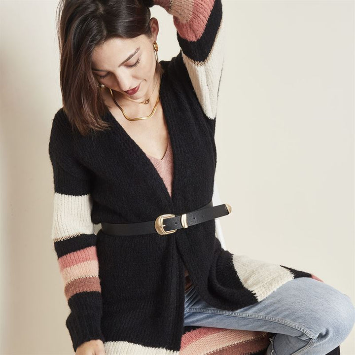 SOHO Cali Gürtel – Schwarz/Gold – | Fashiongirl