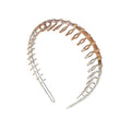 SOHO Coffee Stirnband mit Zacken – Transparent – Haaraccessoires