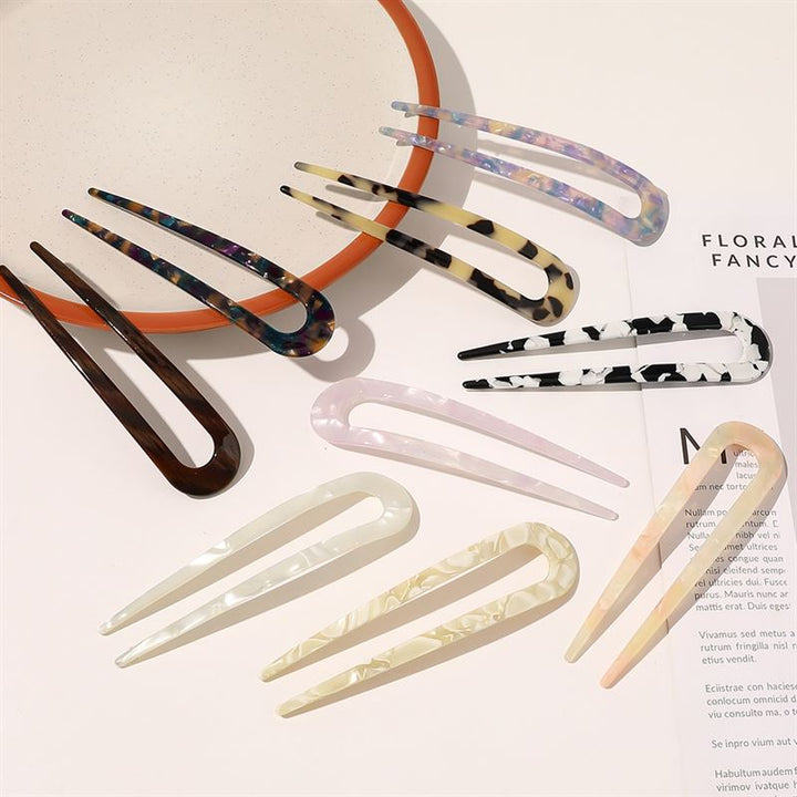 SOHO Dean Haarnadel – Weißer Marmor – Haaraccessoires | Fashiongirl