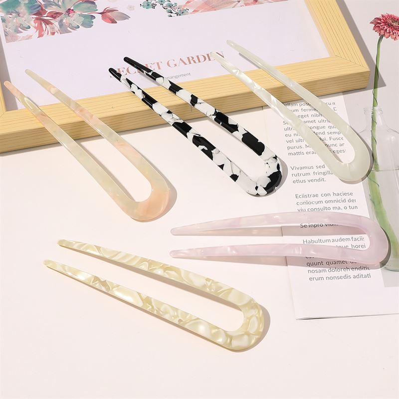 SOHO Dean Haarnadel – Weißer Marmor – Haaraccessoires | Fashiongirl
