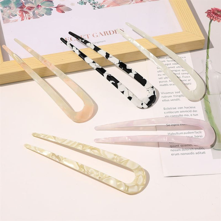 SOHO Dean Haarnadel – Weißer Marmor – Haaraccessoires | Fashiongirl