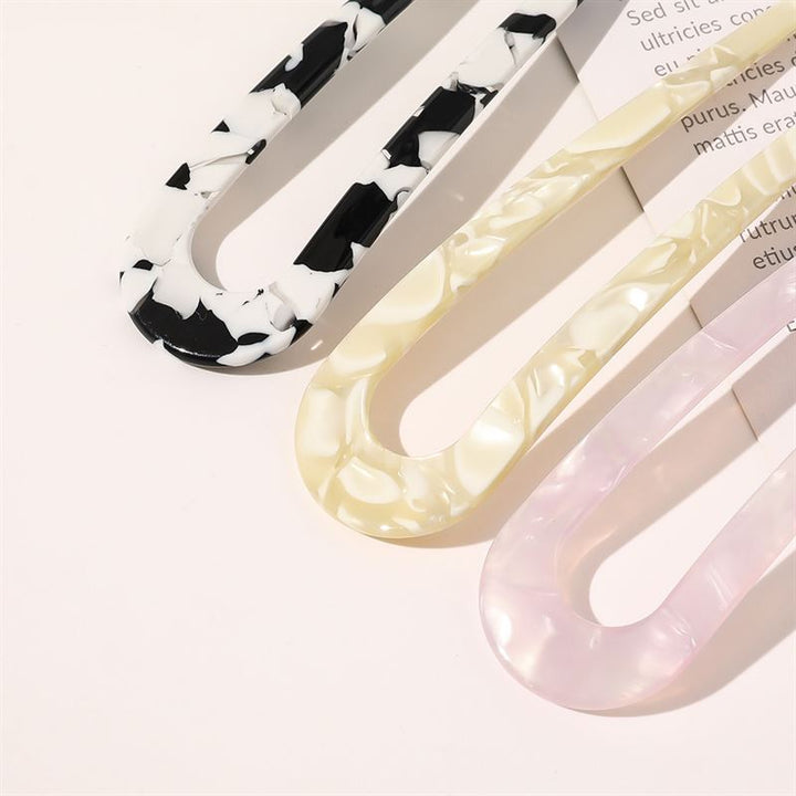 SOHO Dean Haarnadel – Weißer Marmor – Haaraccessoires | Fashiongirl