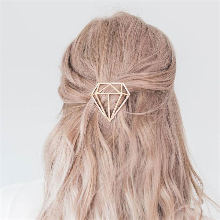 SOHO Diamond Hair Clip – Gold – | Fashiongirl