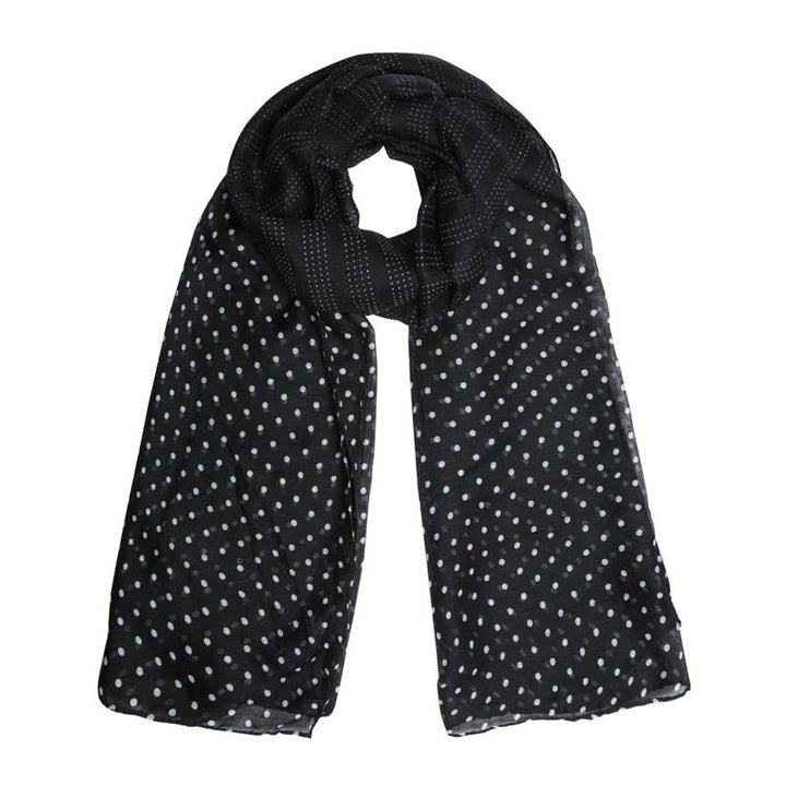 SOHO Dots Schal 180 x 90 cm – Schwarz – | Fashiongirl