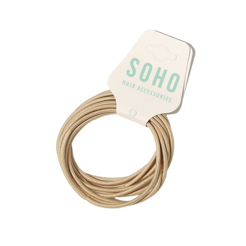 SOHO Ellie Hair Elastic - Beige - Hair Accessories | Fashiongirl