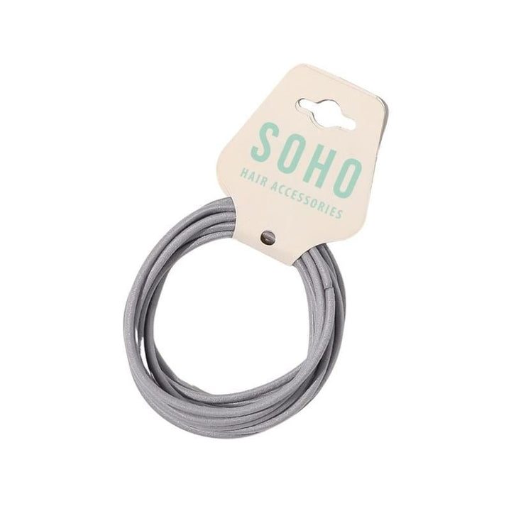 SOHO Ellie Hair Elastic - Light grey - Hair Accessories | Fashiongirl