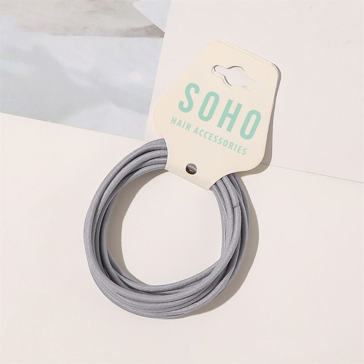 SOHO Ellie Hair Elastic - Light grey - Hair Accessories | Fashiongirl