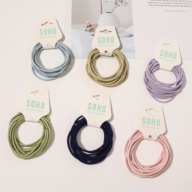 SOHO Ellie Hair Elastic - Light grey - Hair Accessories | Fashiongirl
