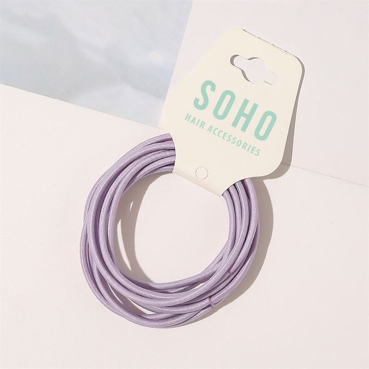 SOHO Ellie Hair Elastic - Purple - Hair Accessories | Fashiongirl