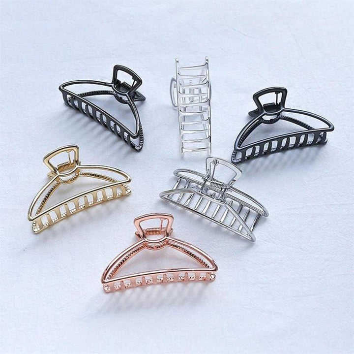 SOHO Feeny Extra Small Metal Hair Claw – Silber – Haaraccessoires