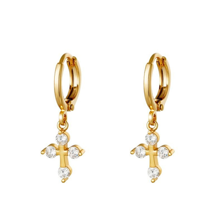 SOHO Goldplattierte Goldkreolen – | Fashiongirl