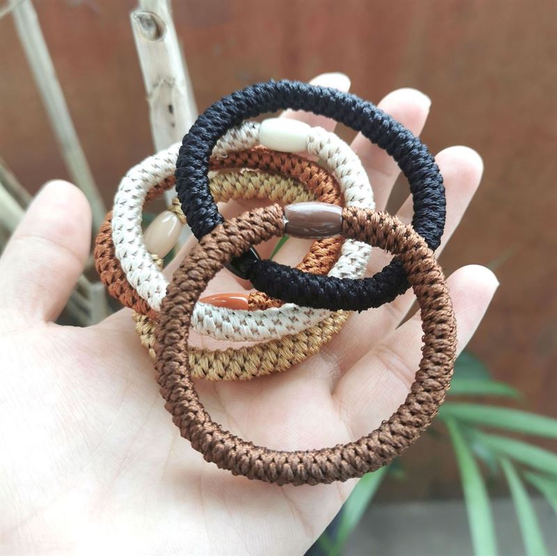 SOHO Hair elastics - Brown, 3 pcs - Hair Accessories | Fashiongirl