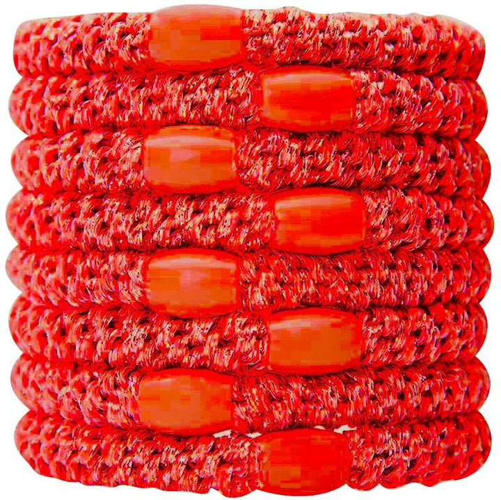 SOHO Hair elastics - Red 3 pcs - Hair Accessories | Fashiongirl