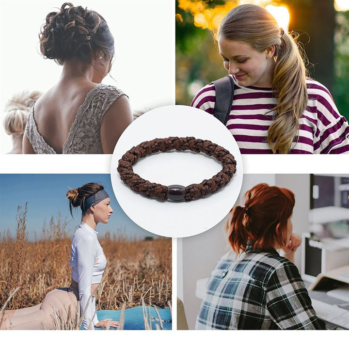 SOHO Haargummis – Rotbraun, 3 Stück – Haaraccessoires | Fashiongirl