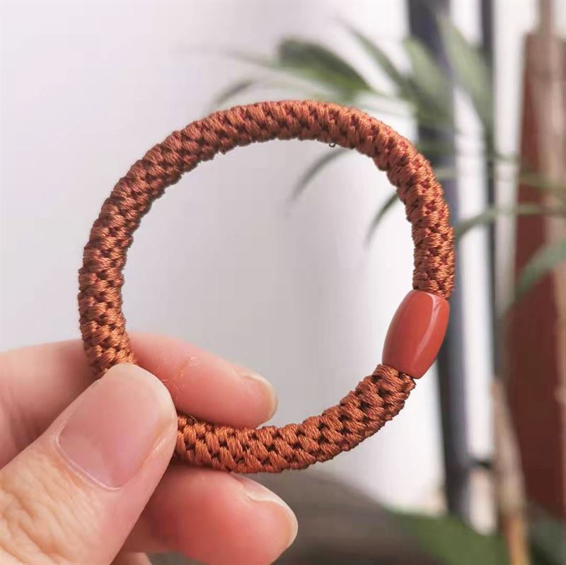 SOHO Haargummis – Rotbraun, 3 Stück – Haaraccessoires | Fashiongirl
