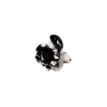 SOHO Hara Mini-Haarklammer – Schwarz marmoriert – Haaraccessoires