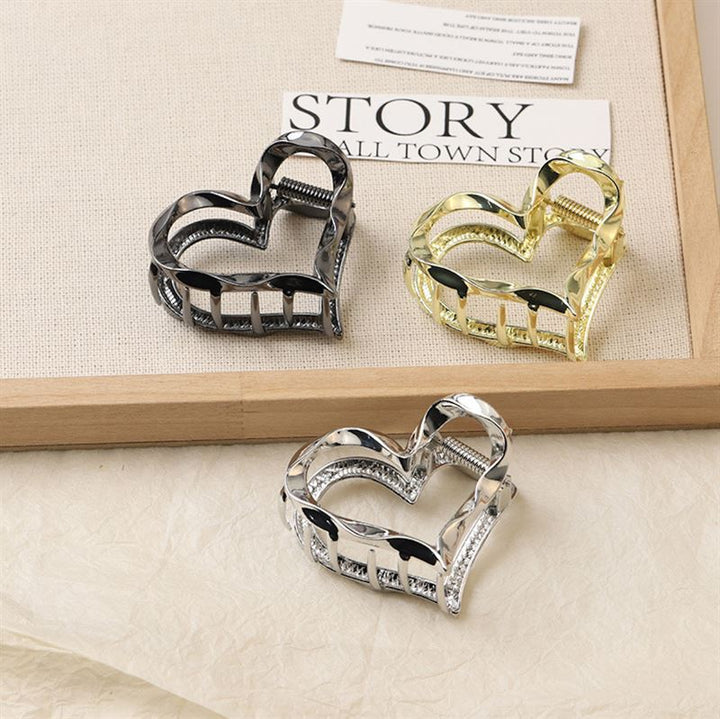 SOHO Heart Metal Hair Claw – Gold – Haaraccessoires