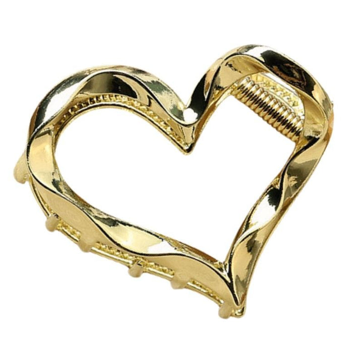 SOHO Heart Metal Hair Claw – Gold – Haaraccessoires