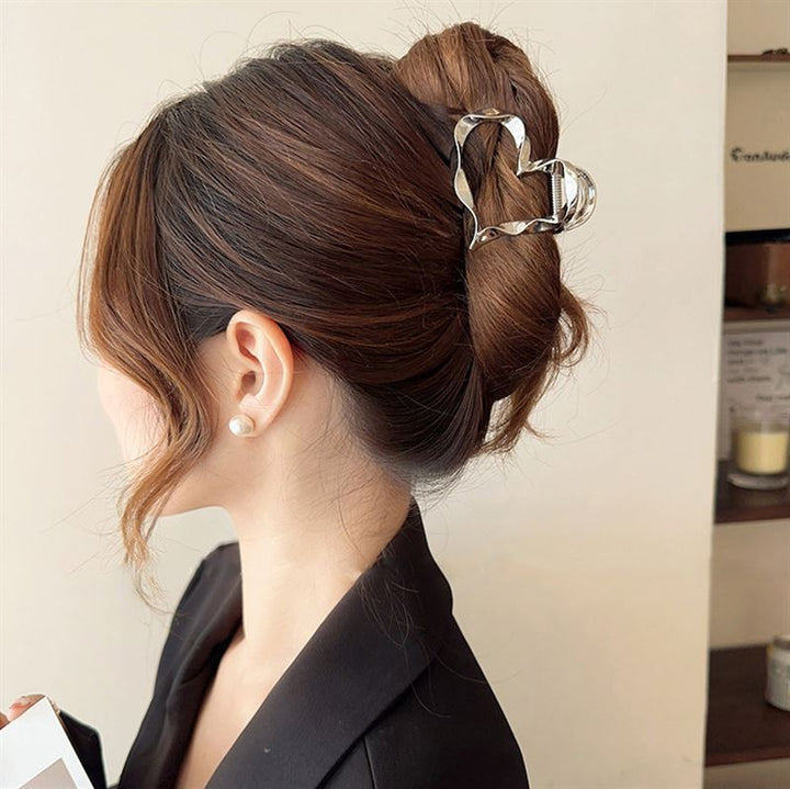 SOHO Heart Metal Hair Claw – Gold – Haaraccessoires