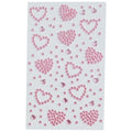 SOHO Hearts Selbstklebende Strasssteine für Gesicht, Make-up, Nägel, Körper, Bastelarbeiten – Rosa – | Fashiongirl