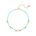 SOHO Ila Pearl Fußkettchen – Türkis – | Fashiongirl