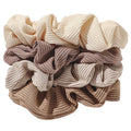 SOHO Ivory Scrunchies – 4er-Set – Haaraccessoires
