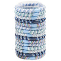SOHO Kenlee Haargummis – Blau (15 Stück) – Haaraccessoires | Fashiongirl