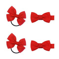 SOHO Kirby Bow Haargummis und Haarspangen – Rot – Haaraccessoires | Fashiongirl