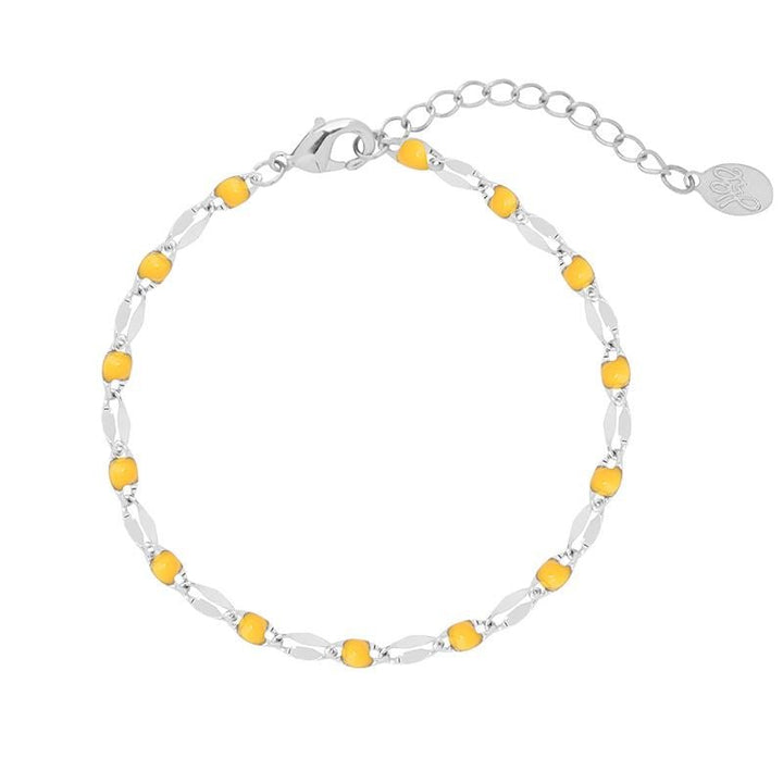 SOHO Kora Armband – Silber/Gelb – | Fashiongirl