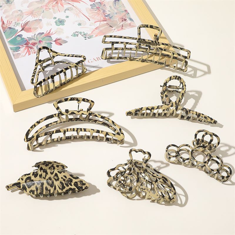 SOHO Leopard Metal Hair Claw – Haaraccessoires
