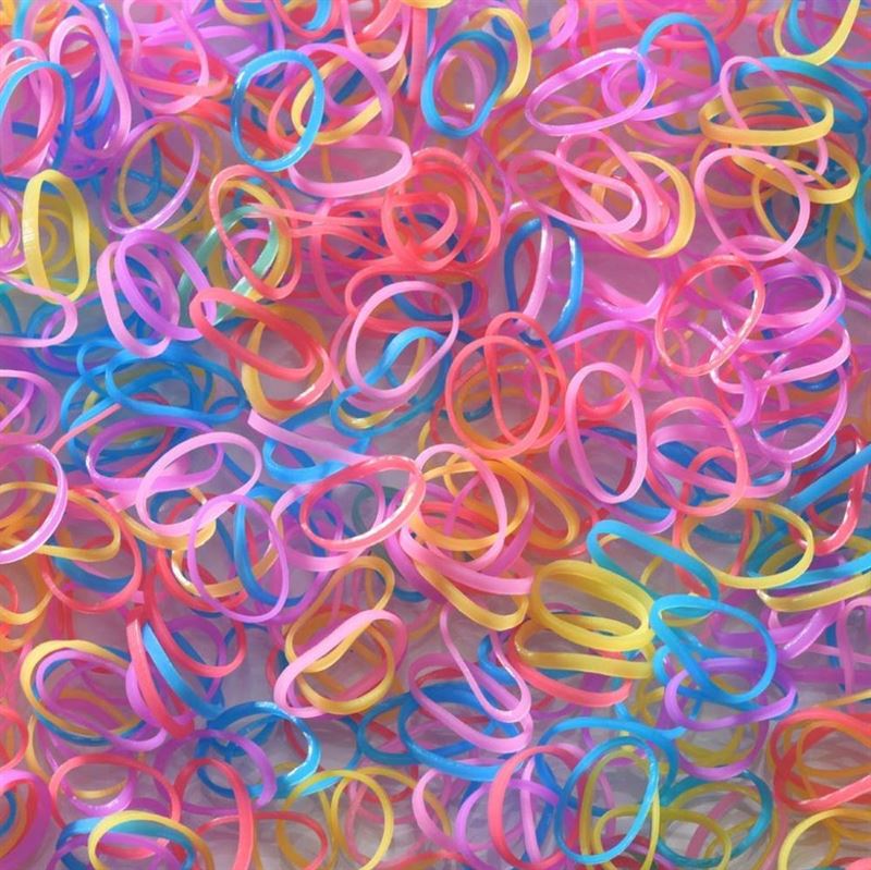 SOHO Liva Snag Free Haargummis, 300 Stück – Pastellfarben – Haaraccessoires | Fashiongirl