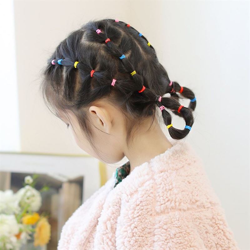 SOHO Liva Snag Free Haargummis, 300 Stück – Pastellfarben – Haaraccessoires | Fashiongirl