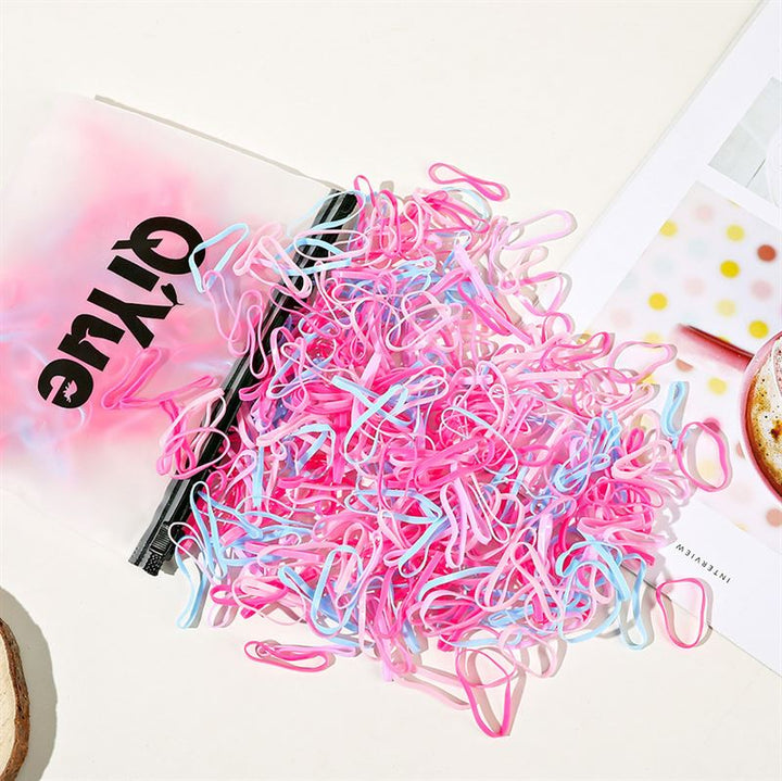 SOHO Liva Snag Free Haargummis, 500 Stück – Magic Pink – Haaraccessoires | Fashiongirl