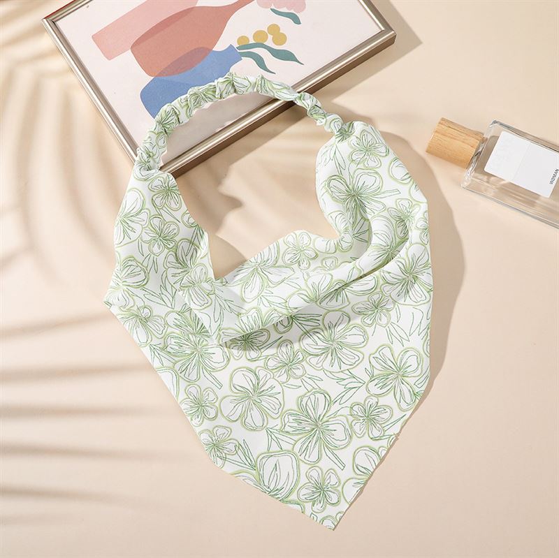 SOHO Lorelei Bandana Hair Scarf - Green - | Fashiongirl