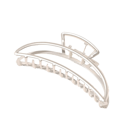 SOHO Lyra Große Metall-Haarklammer – Silber – Haaraccessoires
