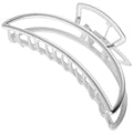 SOHO Lyra Große Metall-Haarklammer – Silber – Haaraccessoires