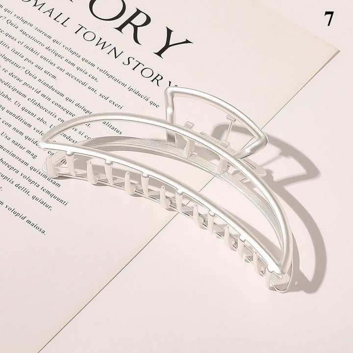 SOHO Lyra Große Metall-Haarklammer – Silber – Haaraccessoires