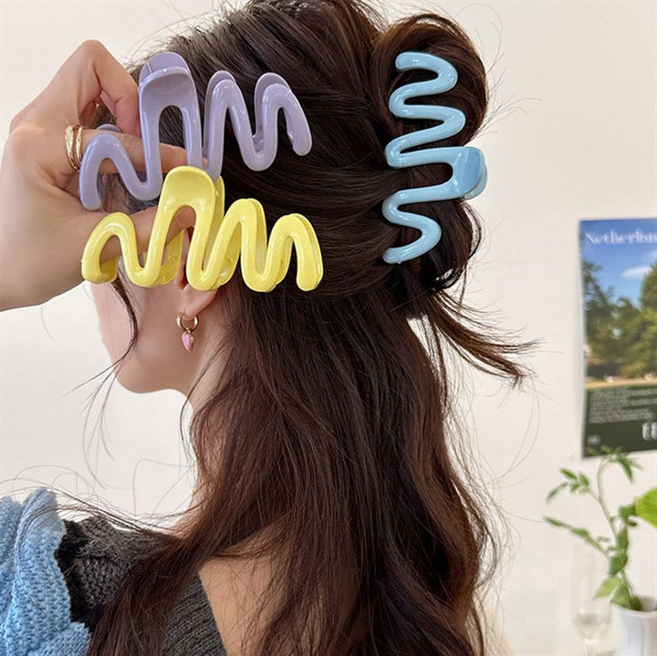 SOHO Malik Hair Claw – Blau – Haaraccessoires