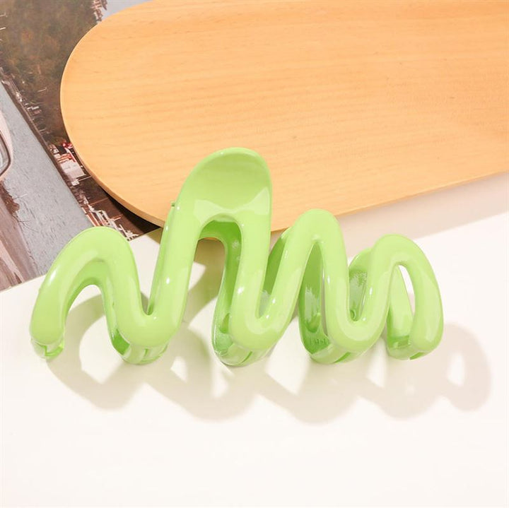 SOHO Malik Hair Claw – Grün – Haaraccessoires