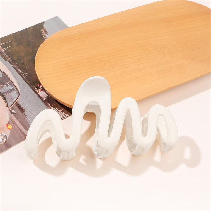 SOHO Malik Hair Claw - White - Hair Accessories